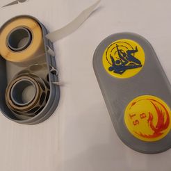 20230307_133728.jpg STL-Datei Spender für selbstklebende Pellets Durchmesser 19 mm kostenlos・Design für 3D-Drucker zum herunterladen