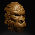 3.png King Kong - Gorilla Costume Face Mask 3D print model