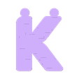 K.stl Alphabet for children. K L M N O