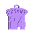 Llavero koby .stl Koby Bryant Keychain