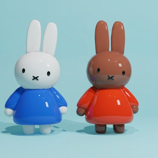 🧸 Miffy and Melanie Bunny・ STL File for 3D printing・Cults