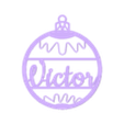bola gorete nieve VICTOR.STL christmas ball SNOW VICTOR