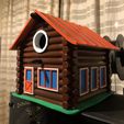 LOG CABIN BIRDHOUSE
