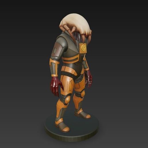 🧟 half life zombie hev suite gordon freeman headcrab・ STL File for 3D ...
