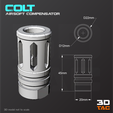 3DTAC_Compensators_Colt.png 3TAC / Airsoft Compensators / Pack-2 (3 Models Included)