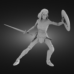 Wonder-Woman-render.png Fichier STL Wonder Woman・Idée pour impression 3D à télécharger