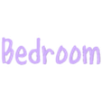 bedroom-in.stl nameplate bedroom