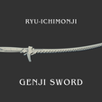 1.png Overwatch genji sword 3d print model