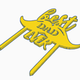 2.png Cake topper - Best Dad Ever
