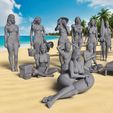 NguoiBaiBien0000-Camera-3.jpg Summer Girl 3D Model Pack 3D print model