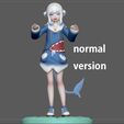 1.jpg GAWR GURA NORMAL VERSION STATUE CUTE GIRL ANIME CHARACTER 3D PRINT MODEL