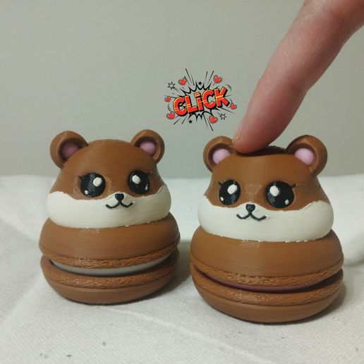 Macaron Hamster Fidget Clicker - AMS/CFS Compatible