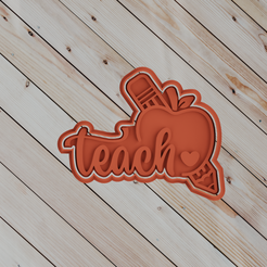 1.png STL file COOKIE CUTTER school 6・3D printer model to download