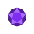 Pentakis_Dodecahedron_With_Stand.stl Equilateral Pentakis Dodecahedron With Pentagonal Stand