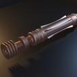 leia hilt6.png Star Wars Leia's Lightsaber - 3D model for 3D printing