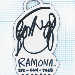 Ramona-hair-2.png Ramona Flowers Hair Drawing Key chain