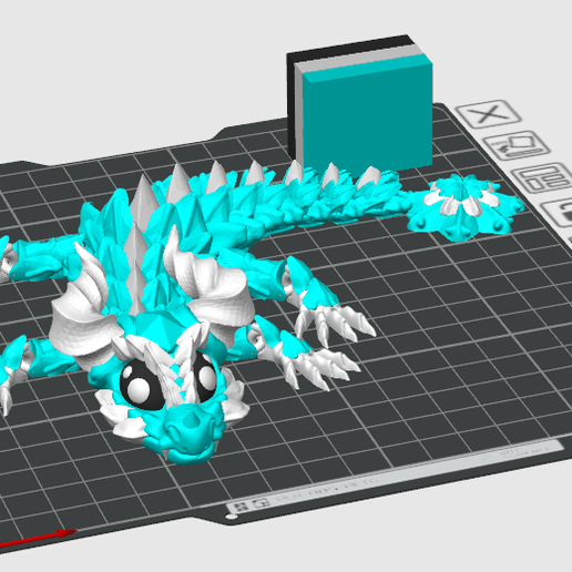 🐉 Elemental Dragon, Articulated Baby Dragon Flexi, Print in Place, No ...