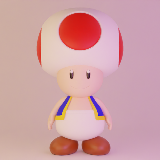 🍑 Toad - Super Mario Bros・ 3D File for 3D printing・Cults