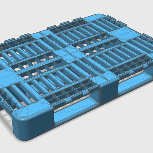 Euro pallet H1 1:14 3D model