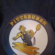 Steelers.jpg Oldschool Pittsburgh Steelers 30cm Wall Logo