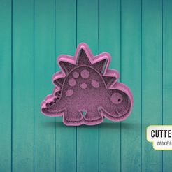 ") CUTTERDESIGN : yp CORE CUTERNAKER Dinosaur Baby Dinosaur Cookie Cutter M4