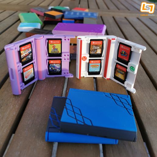 image11.jpg Download file Storage boxes for 2 to 6 Nintendo Switch cartridges • 3D printable template, LabLabStudio