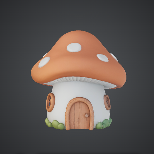 Cute Mushroom House – Fantasy Cottage