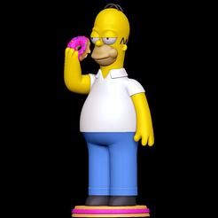 1.png Homer Simpson eating Donut - The Simpsons