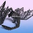 drogon-3.jpg Dragon flat - Resin print - Wire Art
