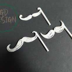 IMG_20230322_195553262.jpg STL file Mustache on a Stick・3D printable model to download