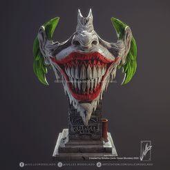 Joker_face_Prev01_IG.png 3D file Joker Face V01・Design to download and 3D print, jullesmodelado