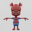 Renders0001.png Piter Porker Spiderham Spiderman Spiderman Spiderverse Textured Lowpoly