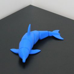 IMG_0993.JPG STL-Datei Articulated dolphin without support・3D-Druck-Idee zum Herunterladen