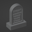 Headstone.Three-02.png Grave Markers, Set of 5 ( 28mm Scale )