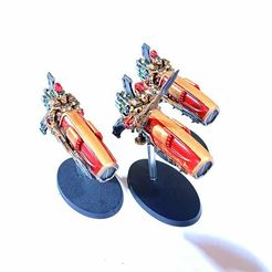 SoS_Jetbike_Painted_2.jpg STL file CUSTOM CUSTODES SISTERS OF SILENCE - VOLANT CELERITAS (DUSK EAGLE JETBIKES)・3D print design to download