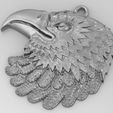 2.jpg Eagle pendant Jewelry medallion 3D print model