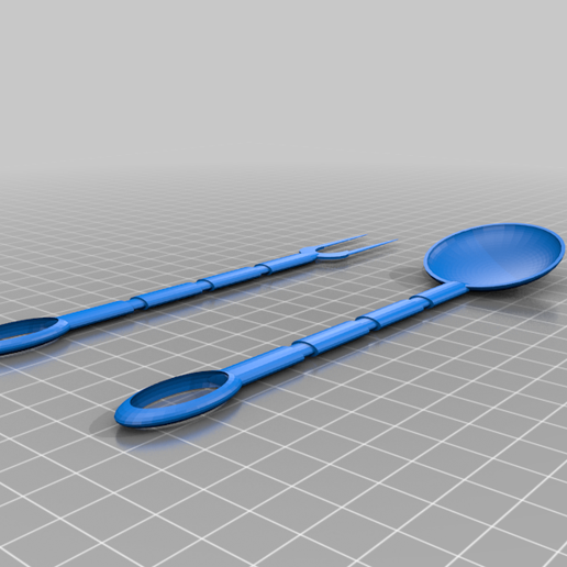 viking silverware v1 3D model