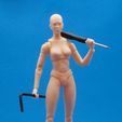 DSC_0027.jpg Datei 3D Articulated Poseable Female Figure・Design für 3D-Drucker zum herunterladen, RikkTheGaijin