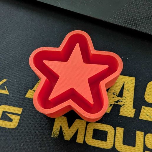 Matriz molde de vela estrella 5 puntas 4 cm – Impresión 3D