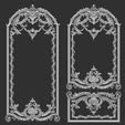 CNC-Art-3D-RH_-WALL-PANEL-13.jpg WALL PANEL classical decoration ONE FROM 36 3D MODEL