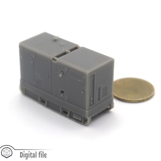 RW_street05_2_print.jpg 1:87 HO Scale Large diesel generator Atlas Copco inspired model 3D stl file