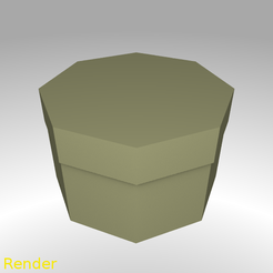 box-octagon-s-001-render.png STL-Datei Octagon Shaped Box - Small kostenlos・3D-Druckvorlage zum Herunterladen