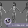 full-body-turn.png Anime Girl Body Base