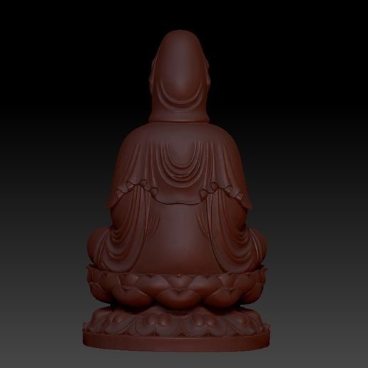 010guanyin4.jpg Fichier OBJ gratuit Guanyin bodhisattva Kwan-yin sculpture pour imprimante cnc ou 3d・Objet pour impression 3D à télécharger, stlfilesfree