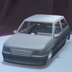 b.png STL file OPEL CORSA 3-DOOR 1985 (1/24) printable car body・3D printer model to download