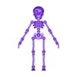 Skeleton_No_Hanging_Hole.STL Файл STL Симпатичный скелет с флекси-принтом・Модель 3D-принтера для загрузки
