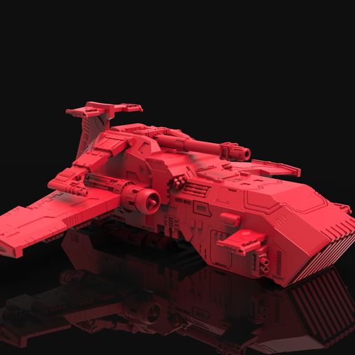 3d File Sci-fi Gunship・3d Printable Model To Download・cults