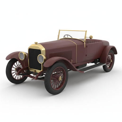 Vauxhall Prince Henry 1:32 car STL, low poly car STL, German sports car STL, Japanese sports car STL, roadster STL, tuned car STL, street build car STL, van STL, rat rod STL, stylized car STL, 1:12 car STL, sports car STL, resin car STL, assembly car STL,