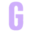 G.stl Simple uppercase alphabet- Abecedario mayuscula sencilla