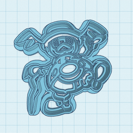 Mr Rime 3d Model STL file Pokemon: Mr. Rime Cookie Cutter・3D print design to download・Cults